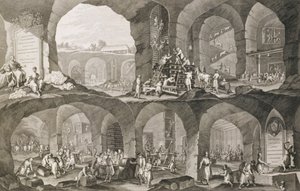 Inne i en saltgruve i Wieliczka